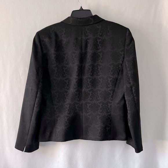 Stresa Size 18 Borcade Black Lined Blazer Jacket - Picture 8 of 10